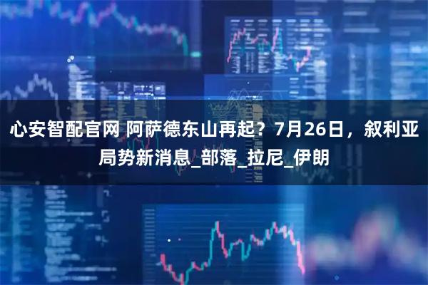 心安智配官网 阿萨德东山再起？7月26日，叙利亚局势新消息_部落_拉尼_伊朗